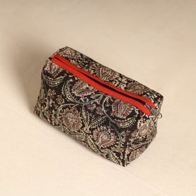  Black Handmade Cotton Toiletry Pouch 