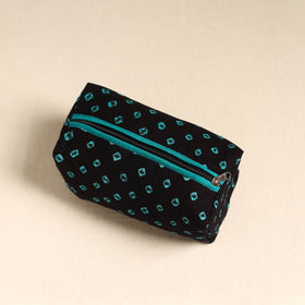  Black Handmade Cotton Toiletry Pouch 