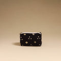 Black - handmade cotton toiletry pouch 16 - handcrafted