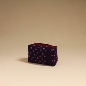 Black - handmade cotton toiletry pouch 18 - handcrafted