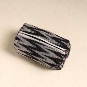  Black Handmade Cotton Toiletry Pouch 