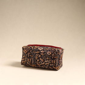  Black Handmade Cotton Toiletry Pouch 