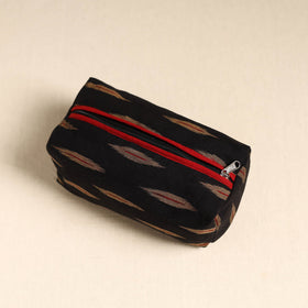  Black Handmade Cotton Toiletry Pouch 