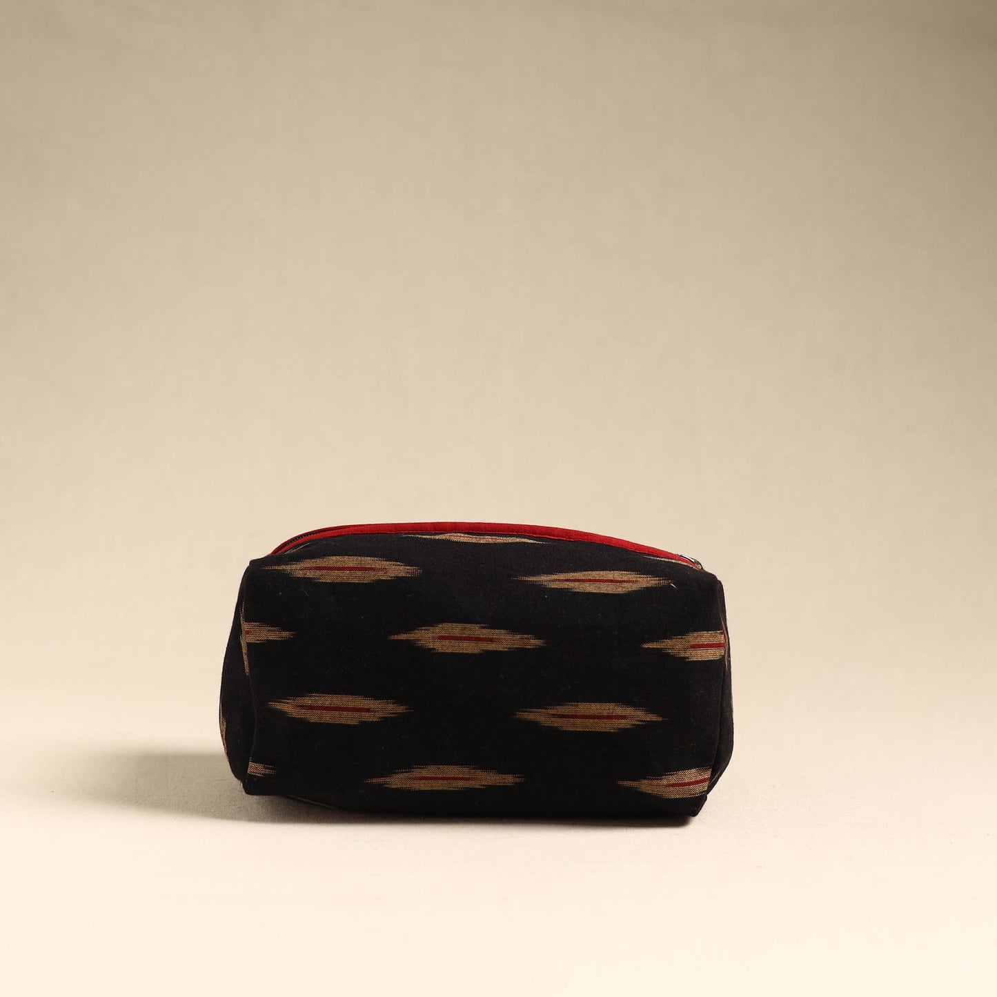  Black Handmade Cotton Toiletry Pouch 