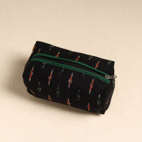  Black Handmade Cotton Toiletry Pouch 