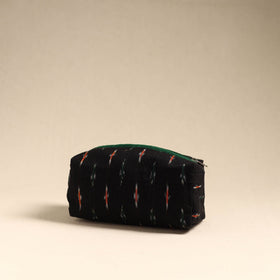  Black Handmade Cotton Toiletry Pouch 