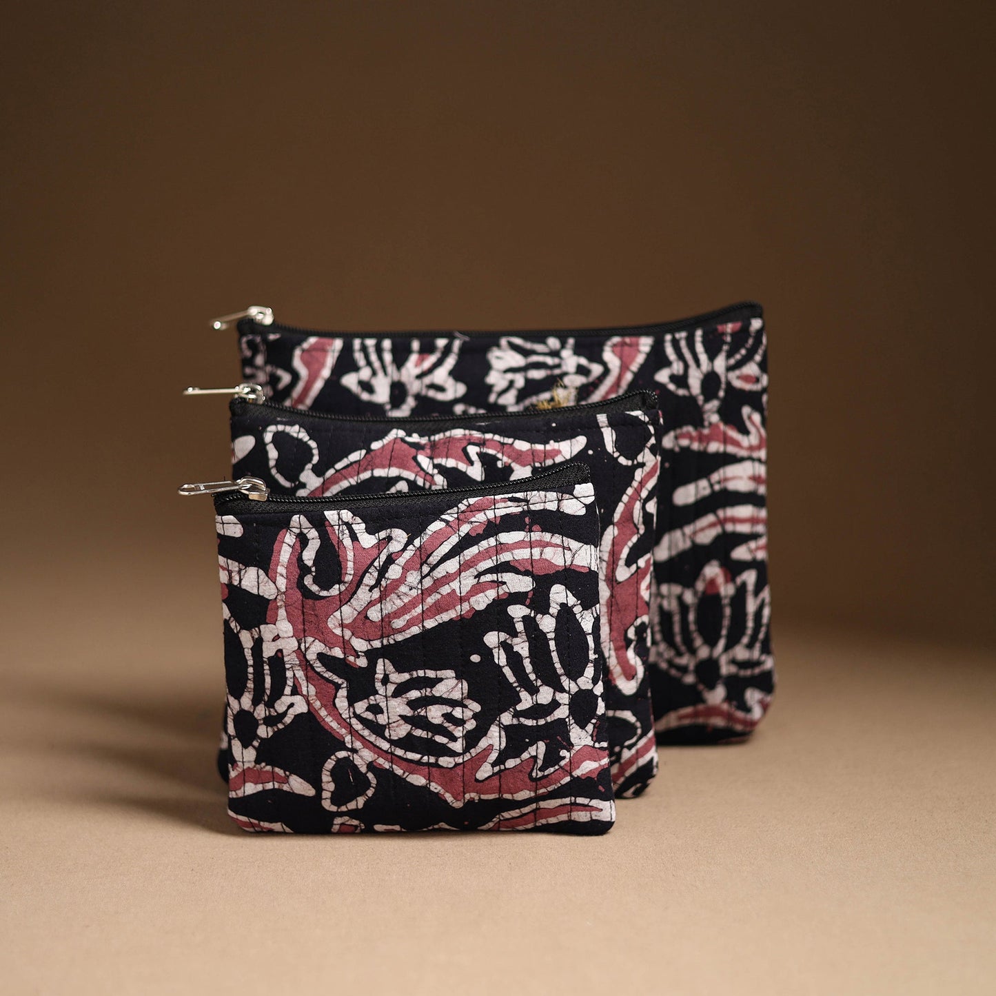 Handcrafted Multipurpose Cotton Utility Pouch Set 