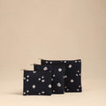 Black - handmade cotton utility pouches (set of 3) 03