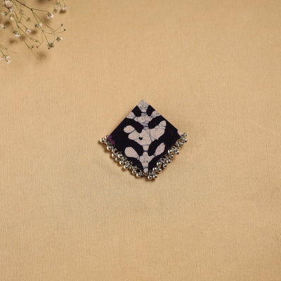Handmade fabart ghungroo work hair clip 19 - handcrafted