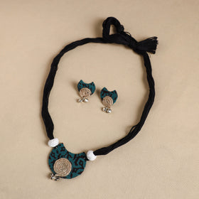  Handmade Fabart Jute Necklace Set