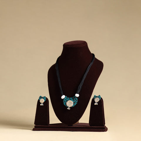  Handmade Fabart Jute Necklace Set