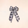 Black - handmade fabric bow hair clip 12 - handcrafted