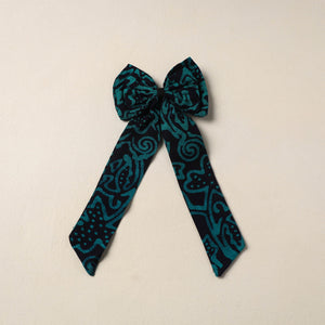 Black Handmade Fabric Bow Hair Clip