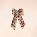Black - handmade fabric bow hair clip 20 - handcrafted