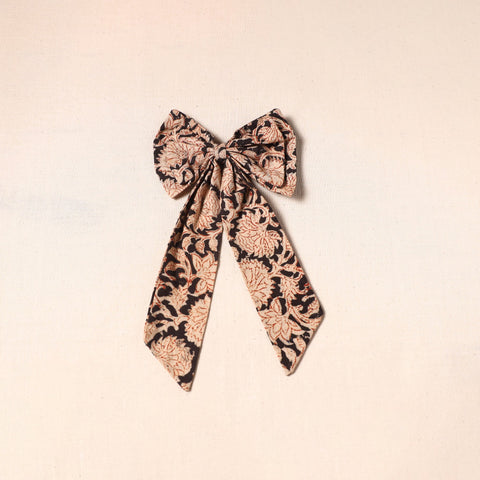 Black - handmade fabric bow hair clip 20 - handcrafted