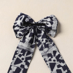 Black Handmade Fabric Bow Hair Clip