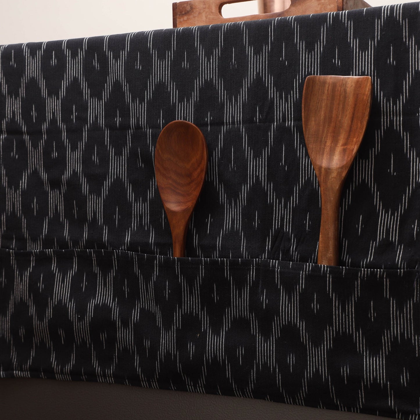 Handmade fridge top cover with multiple pockets 08