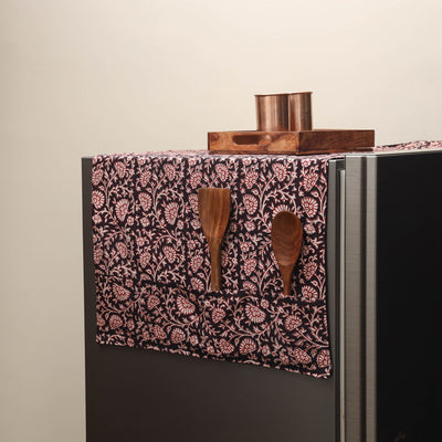 Handmade fridge top cover with multiple pockets 10