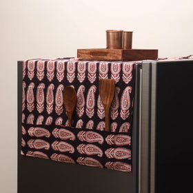Handmade fridge top cover with multiple pockets 101