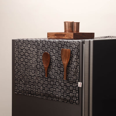Handmade fridge top cover with multiple pockets 124