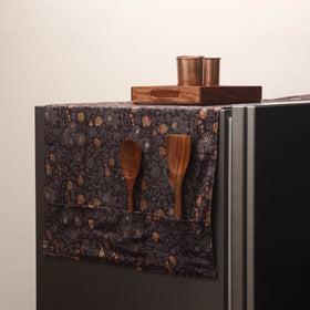 Handmade fridge top cover with multiple pockets 134