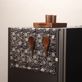 Handmade fridge top cover with multiple pockets 135
