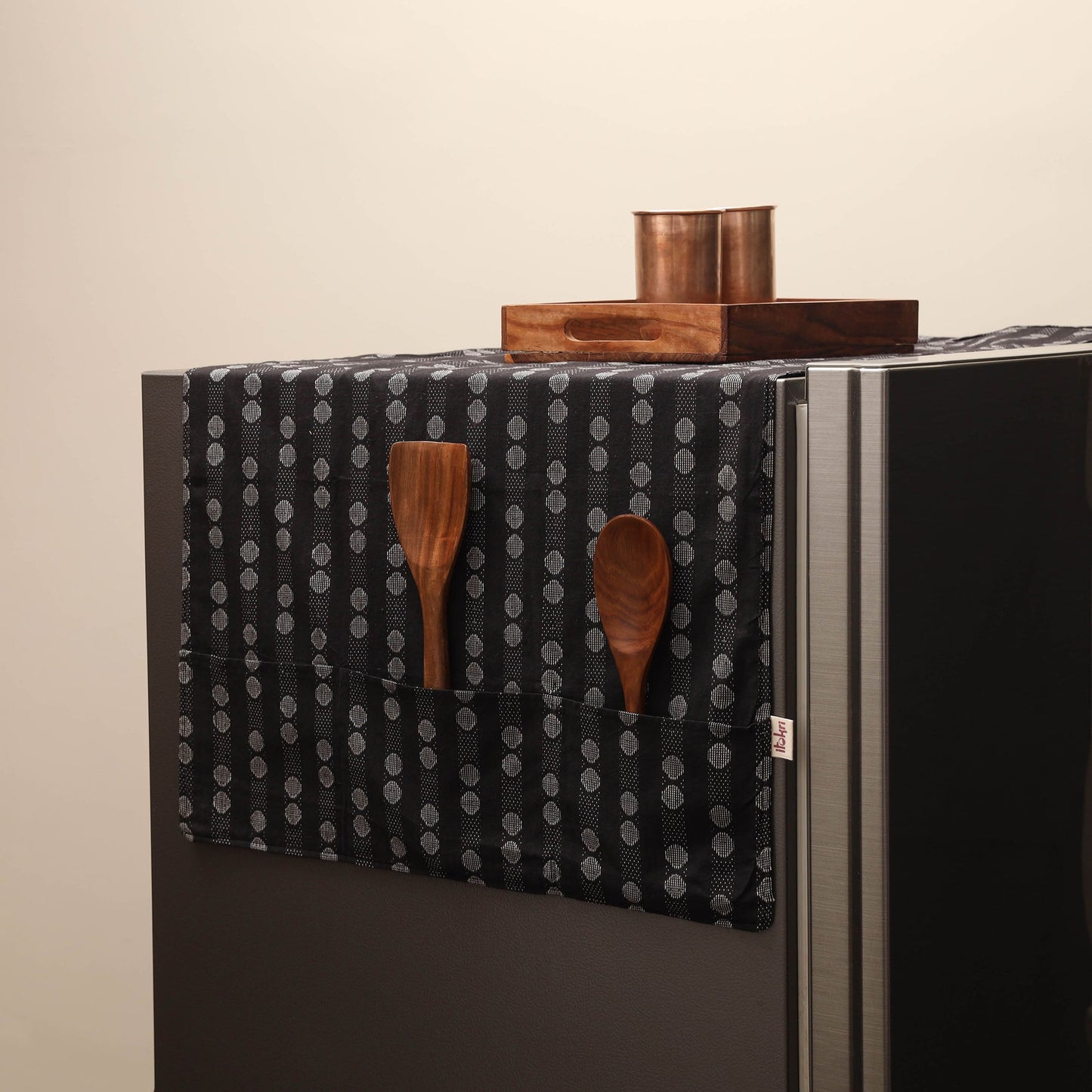 Handmade fridge top cover with multiple pockets 18