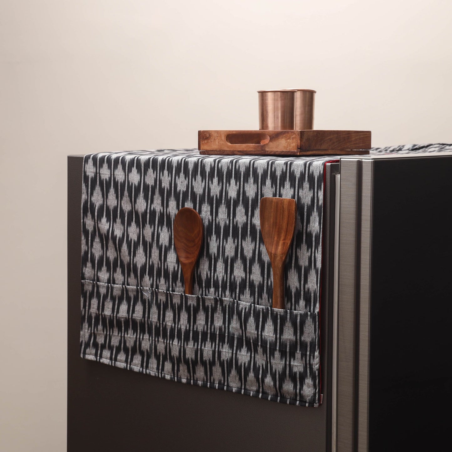 Handmade fridge top cover with multiple pockets 20
