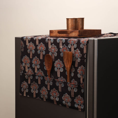 Handmade fridge top cover with multiple pockets 21