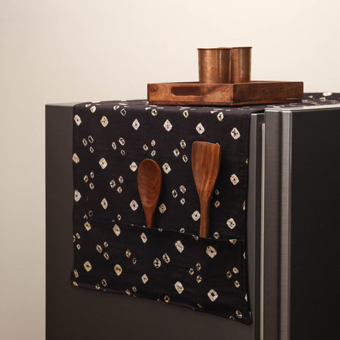 Handmade fridge top cover with multiple pockets 36
