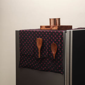 Handmade fridge top cover with multiple pockets 40