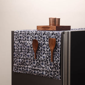 Handmade fridge top cover with multiple pockets 60