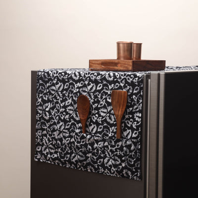 Handmade fridge top cover with multiple pockets 66