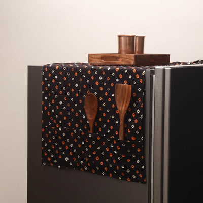 Handmade fridge top cover with multiple pockets 74