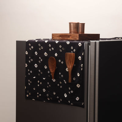 Handmade fridge top cover with multiple pockets 81