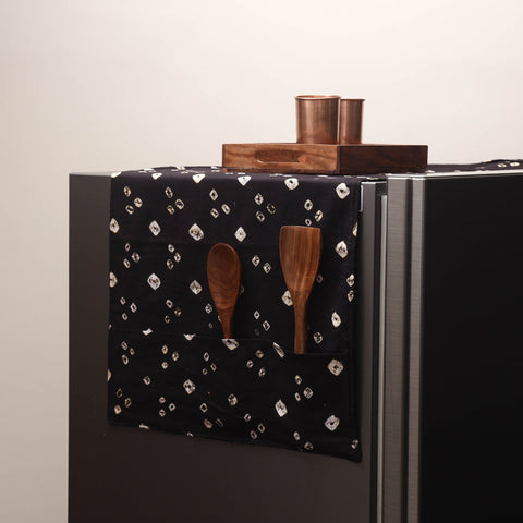 Handmade fridge top cover with multiple pockets 81