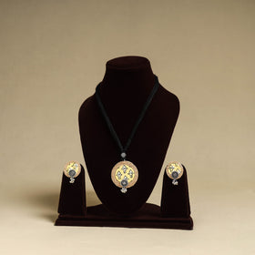 Buy Handmade GS Jute Fabart Necklace Set Online