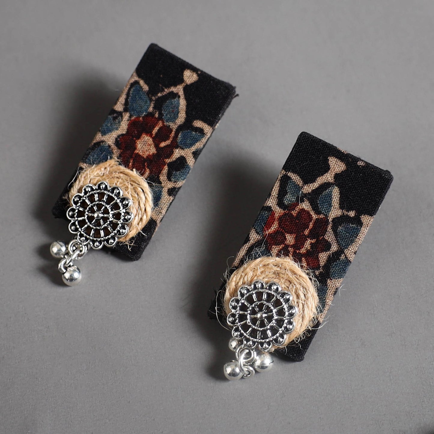  Handmade GS Jute Fabart Necklace Set 