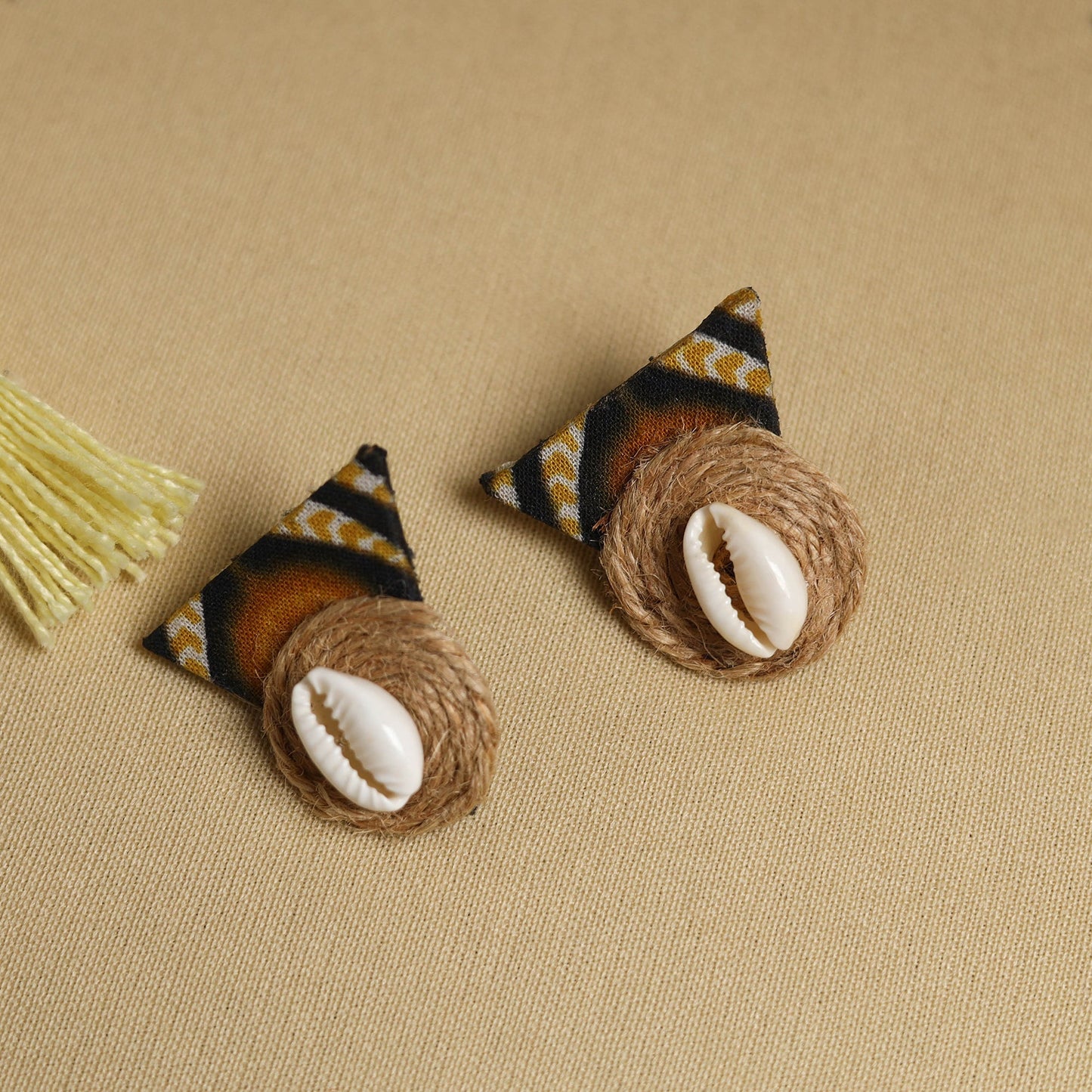 Buy Handmade Jute Fabart Necklace Set