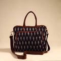  Black Handmade Pochampally Ikat Laptop Bag