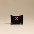  Black Handmade Quilted Cotton Coin Pouch Online in India