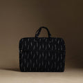 Black Handmade Quilted Cotton Laptop Bag (13 x 16 in)