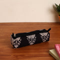  Black Handmade Quilted Cotton Pencil Pouch