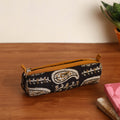  Black  Handmade Quilted Cotton Pencil Pouch