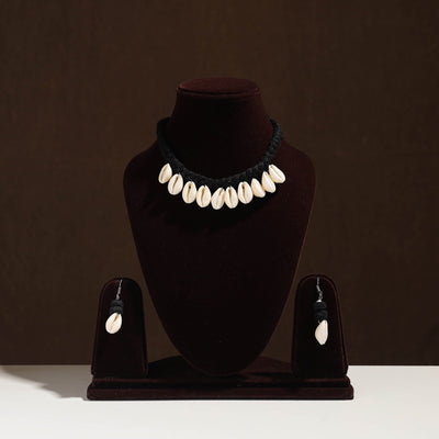 Handmade Thread Braided Shell Necklace Set 15