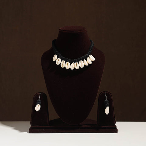 Handmade Thread Braided Shell Necklace Set 15