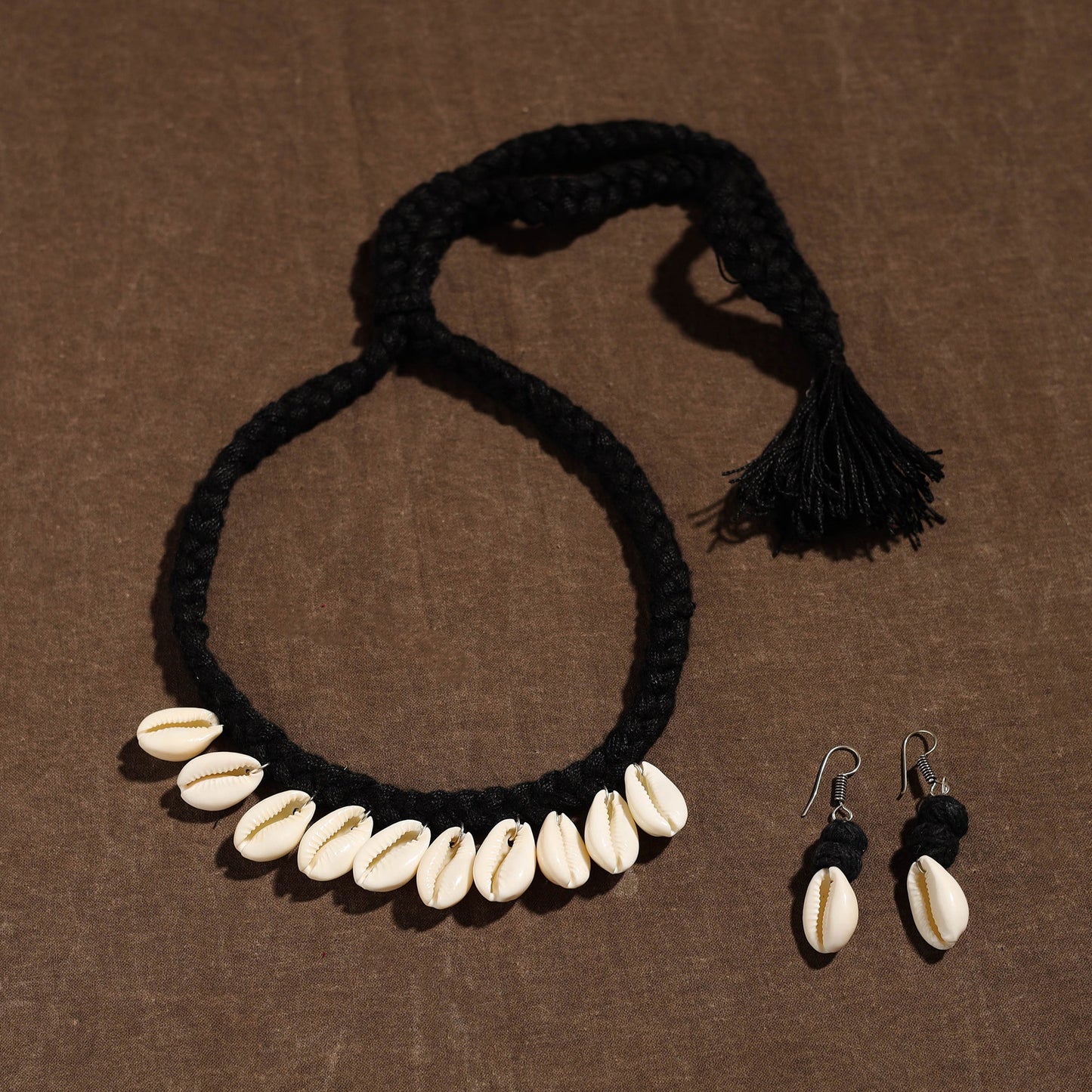 Handmade Thread Braided Shell Necklace Set 15