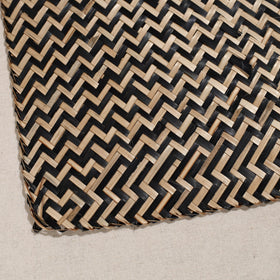 Black Handmade Water Hyacinth Placemat from Assam (20 x 13 in)