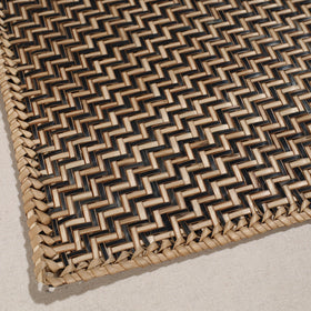  Handmade Water Hyacinth Placemat with Border from Assam (18 x 13 in) 