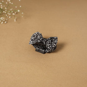 Black - handmade women’s bow hair claw clip 11 - handcrafted